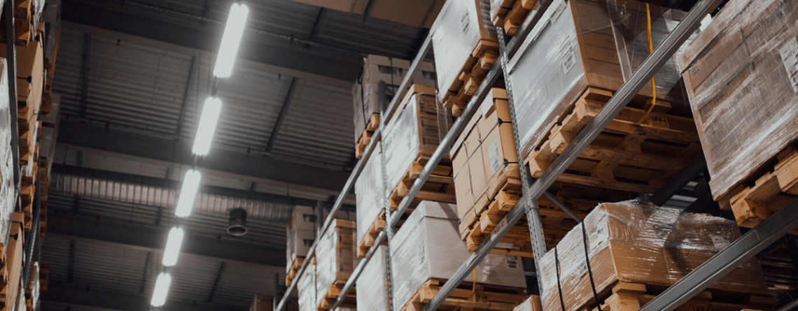 stockage des palettes en entrepot