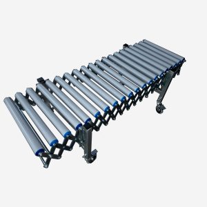 Convoyeur à rouleaux extensible pour le transport de colis 500x2300