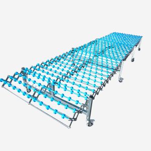 Convoyeur à rouleaux extensible pour la mobilité des colis 500x3800